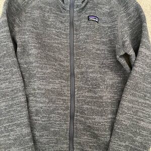 Patagonia Boy’s Nickel Grey Full Zip Jacket Size Medium